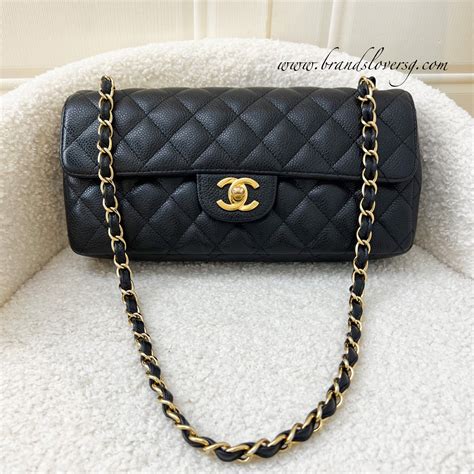 chanel caviar quilted east west flap black|Quilted Caviar East West Flap Bag Black – Style Theory SG.